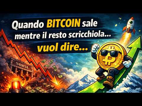 Quando Bitcoin sale mentre il resto scricchiola , vuol dire …