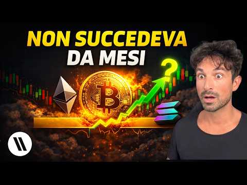 BITCOIN, CRYPTO: INCREDIBILE! NON SUCCEDEVA DA MESI! (ASCOLTA…)