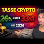 TASSE CRYPTO: COME CONTINUARE A PAGARE IL 26% ANZICHÈ IL 33 nel 2026