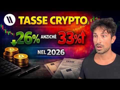 TASSE CRYPTO: COME CONTINUARE A PAGARE IL 26% ANZICHÈ IL 33 nel 2026