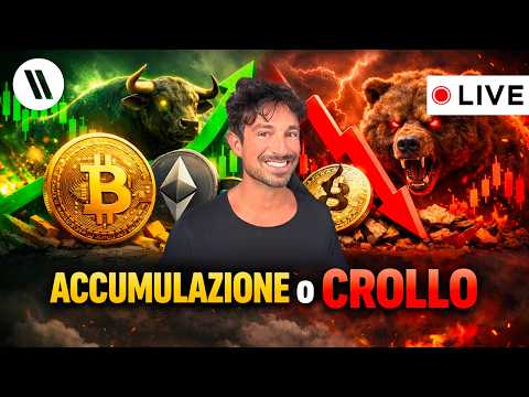 BITCOIN, CRYPTO: MEGA ACCUMULAZIONE IN CORSO O MEGA CROLLO IMMINENTE? (ASCOLTA…)
