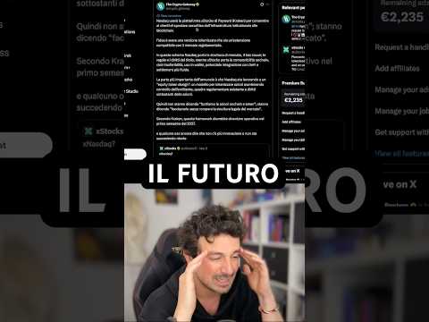 🔥LA GESTIONE PATRIMONIALE DEL FUTURO #trading #crypto #bitcoin