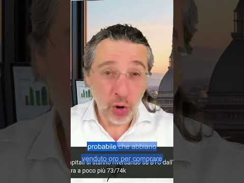 Balene vendono oro per comprare Bitcoin?