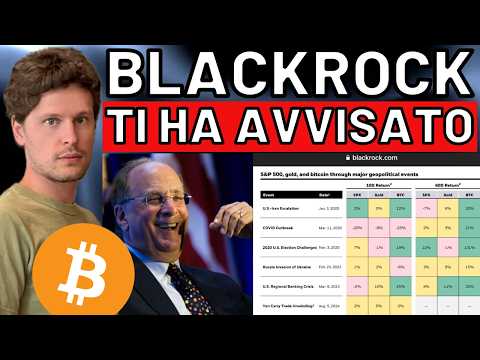 🚨 SE LO SCRIVE BLACKROCK FORSE VA GUARDATO 🚨 NIGHT w/CRYPTO: BITCOIN / ALTCOINS [time sensitive]