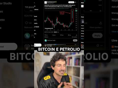 PERCHÉ BITCOIN SCENDE SE IL PETROLIO SALE? (E VICEVERSA) #trading #crypto #bitcoin