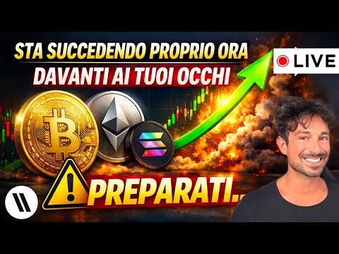 BITCOIN, CRYPTO: STA SUCCEDENDO PROPRIO ORA DAVANTI AI TUOI OCCHI (PREPARATI…)