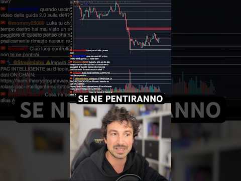 😱SE NE PENTIRANNO AMARAMENTE #trading #crypto #bitcoin