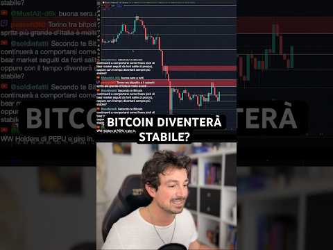 🚨BITCOIN DIVENTERÀ UN ASSET STABILE? #trading #crypto #bitcoin