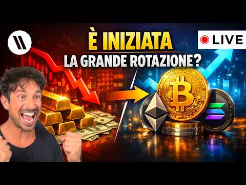 BITCOIN, CRYPTO: È INIZIATA LA GRANDE ROTAZIONE? (DA ORO E STOCKS A BTC E CRYPTO?)