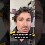 🤯SU POLYMARKET SI SCOMMETTE SUL REFERENDUM #trading #crypto #bitcoin