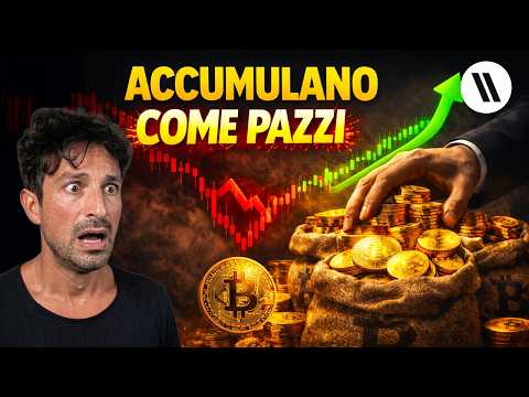 BITCOIN, CRYPTO: MENTRE TU HAI PAURA, LORO ACCUMULANO COME PAZZI