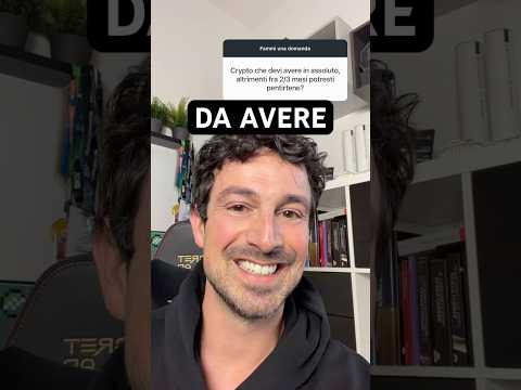 ⚠️CRYPTO DA AVERE IN ASSOLUTO O POTRESTI PENTIRTENE #trading #crypto #bitcoin