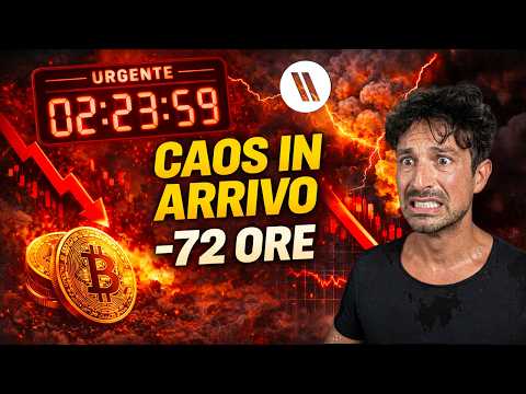 BITCOIN, CRYPTO: PREPARATI A UNA SETTIMANA DI CAOS (-72 ORE…)