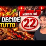 BITCOIN, CRYPTO: MERCOLEDÌ SI DECIDE TUTTO (BOOM O CROLLO)