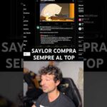 ❓PERCHÉ MICHAEL SAYLOR COMPRA SEMPRE AI MASSIMI LOCALI? #crypto #bitcoin #trading