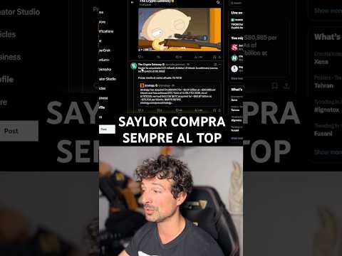 ❓PERCHÉ MICHAEL SAYLOR COMPRA SEMPRE AI MASSIMI LOCALI? #crypto #bitcoin #trading