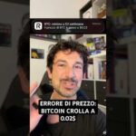 😱BITCOIN CROLLA A 0.02$ PER UN ERRORE DI PREZZO SU REVOLUT #crypto #bitcoin #trading