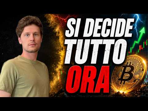 🚨 ALLARME: QUA SI DECIDE TUTTO 🚨 MORNING w/CRYPTO: BITCOIN / ALTCOINS [time sensitive]