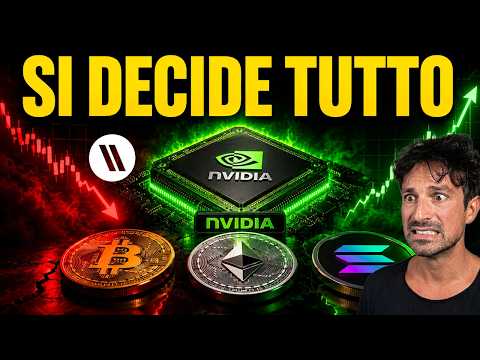 BITCOIN, CRYPTO: STASERA PUÒ ESPLODERE O CROLLARE TUTTO (ATTENTO A NVIDIA)