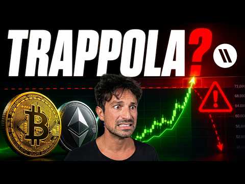 BITCOIN, CRYPTO: IL MERCATO VUOLE SALIRE… MA C’È UN GROSSO PROBLEMA