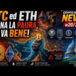 BTC ed ETH torna la PAURA, ma va BENE! 👉 Crypto Monday NEWS w20/’26