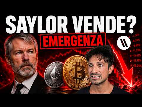 BITCOIN, CRYPTO: EMERGENZA CROLLO! SAYLOR VENDE, CHE SUCCEDE?? (URGENTE)