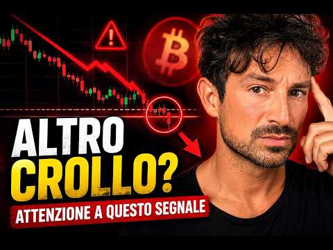 BITCOIN, CRYPTO: ALTRO CROLLO IMMINENTE? ATTENZIONE A QUESTO SEGNALE