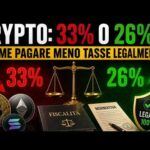 Crypto: 33% o 26%? Come pagare meno tasse legalmente