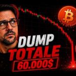 DUMP TOTALE! BITCOIN VERSO I 60.000$, SIAMO SOTTO LA TRENDLINE STORICA! IL TARGET FINALE E’ QUESTO!