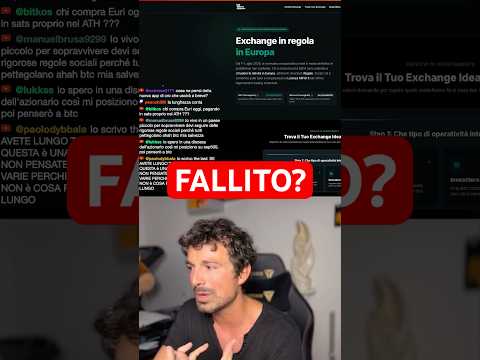 🚨IL SETTORE CRYPTO HA FALLITO? #crypto #trading #bitcoin