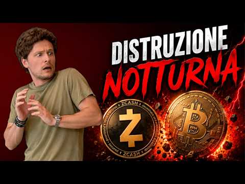 🚨 ZEC IMPLODE: QUESTO IL TARGET 🚨 MORNING w/CRYPTO: BITCOIN / ALTCOINS [time sensitive]
