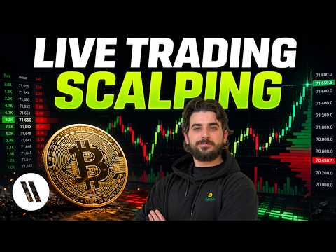 LIVE TRADING e SCALPING BITCOIN CON ANALISI VOLUMETRICA