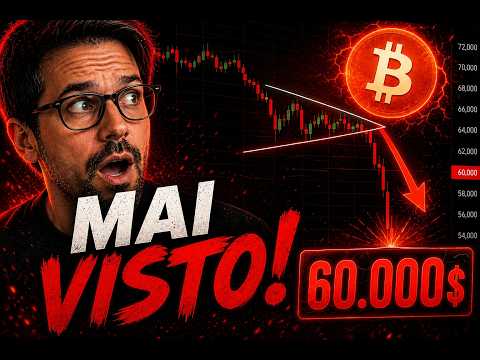 QUESTO NON SI ERA MAI VISTO! BITCOIN, IL FONDO PUO’ ESSERE VICINO. PER LE ALTCOIN E’ NOTTE FONDA!