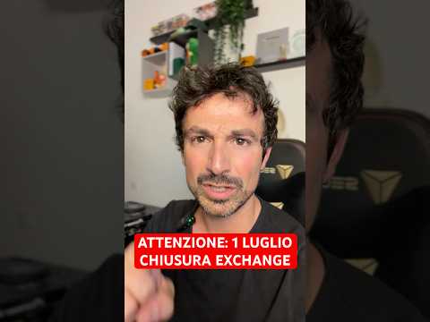 ⚠️ATTENZIONE: IL 1 LUGLIO EXCHANGE NON IN REGOLA CON MICA CHIUDERANNO IN EUROPA #trading #crypto