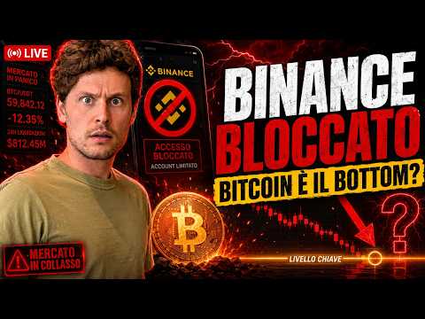 🚨 BITCOIN E’ IL BOTTOM? BINANCE BLOCCATO [live session]