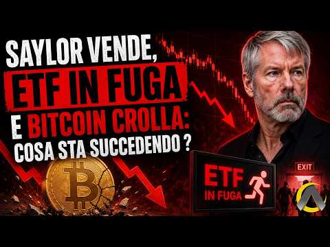 Saylor vende, ETF in fuga e Bitcoin crolla: cosa sta succedendo ?