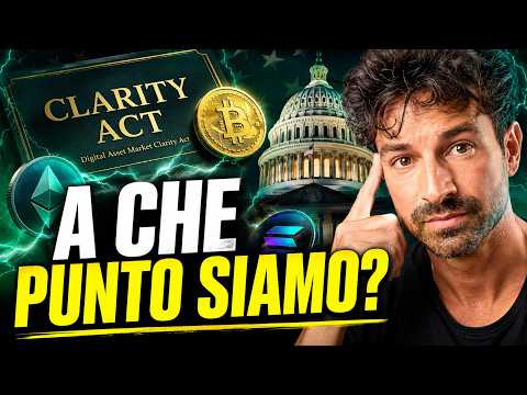 CLARITY ACT: LA LEGGE CHE PUÒ CAMBIARE TUTTO PER BITCOIN E CRYPTO