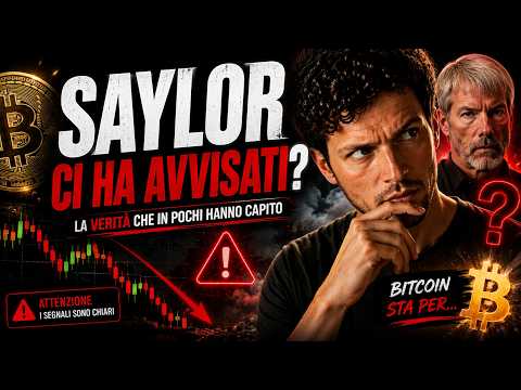 🚨 ATTENZIONE: SAYLOR CI HA AVVISATI 🚨 BITCOIN / ALTCOINS [time sensitive]