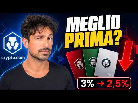 Crypto.com TAGLIA ancora i cashback: cosa cambia dal 1° ottobre