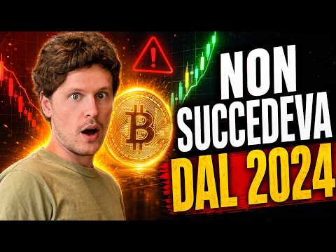 🚨🤯 ATTENZIONE: NON SUCCEDEVA DAL 2024 🤯🚨 BITCOIN / ALTCOINS [time sensitive]