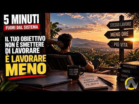 Il tuo obiettivo non è smettere di lavorare. È lavorare meno.