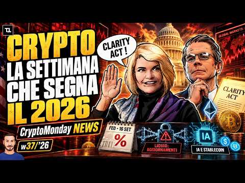 CRYPTO: La Settimana che Segna il 2026 ⁉️ CryptoMonday NEWS w37/’26