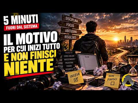 Il motivo per cui inizi tutto e non finisci NIENTE