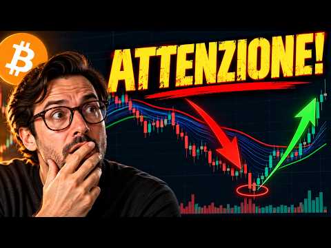 STA PER SUCCEDERE! BITCOIN MOSTRA DEBOLEZZA! SIAMO AL SUPPORTO, QUESTO IL TARGET MINIMO! POSSIBILE?!
