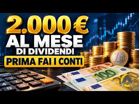 2000€ al mese di dividendi? Prima fai questi conti